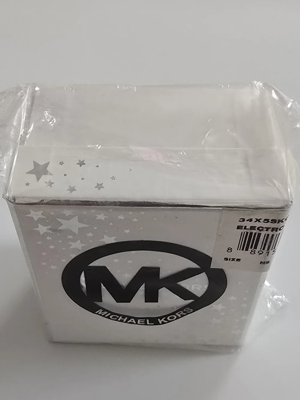 MICHAEL KORS Mini Mercer Bag Charm Keychain Electric Blue Saffiano